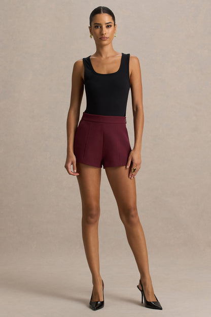 Lina | Shorts Burdeos Entallados