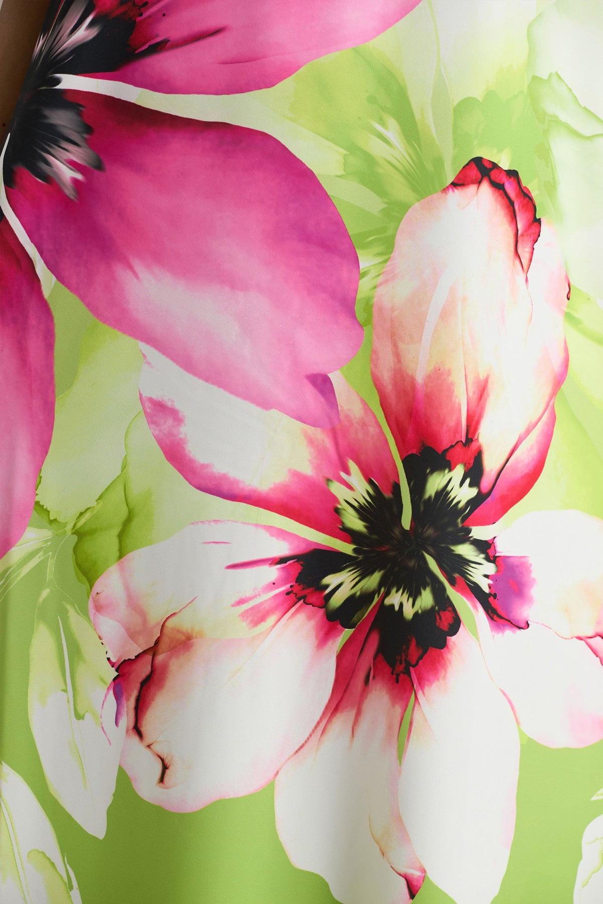 Ellery | Vestido largo estilo bandeau con estampado floral en color lima.